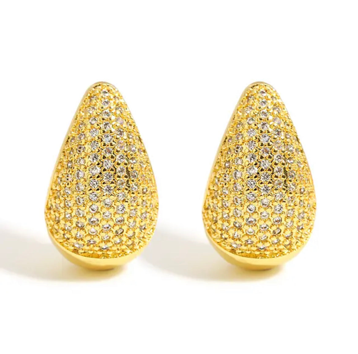 New Luxury Chunky Dome Water Drop Earring