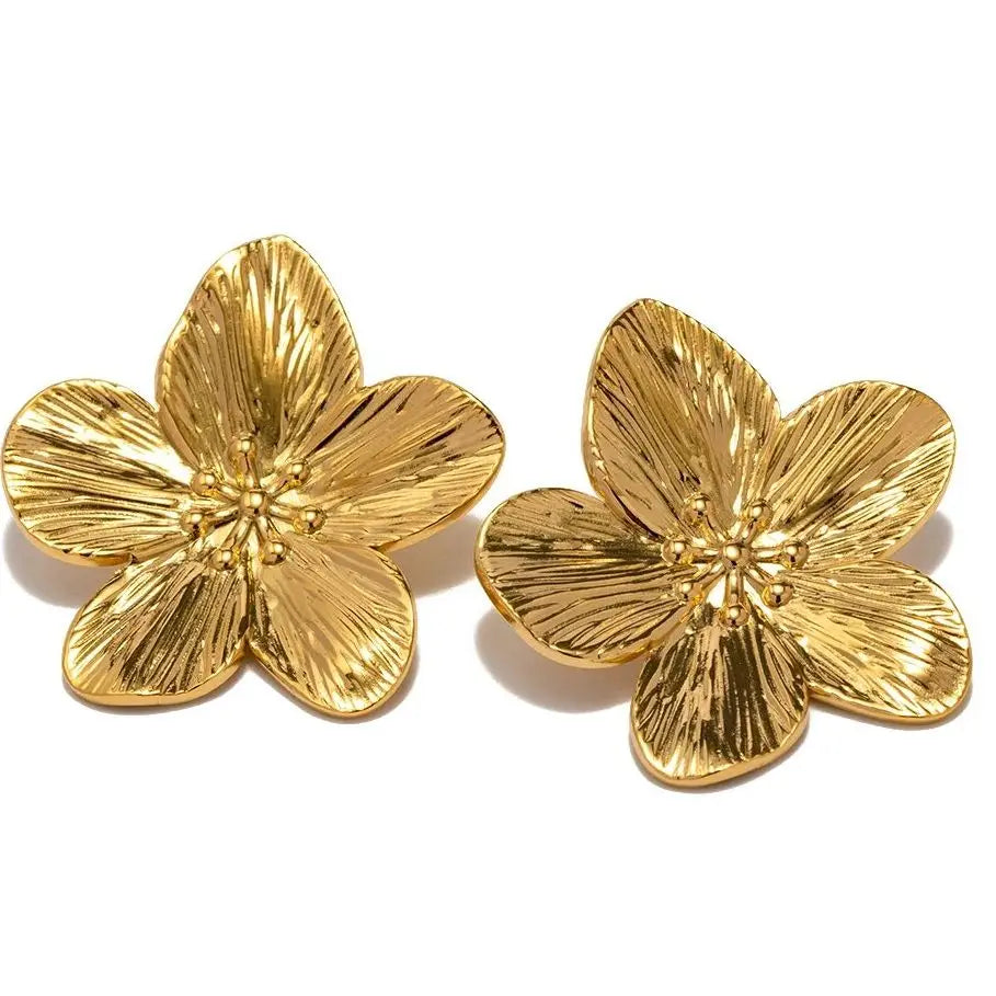 Vintage Flower Stud Earrings