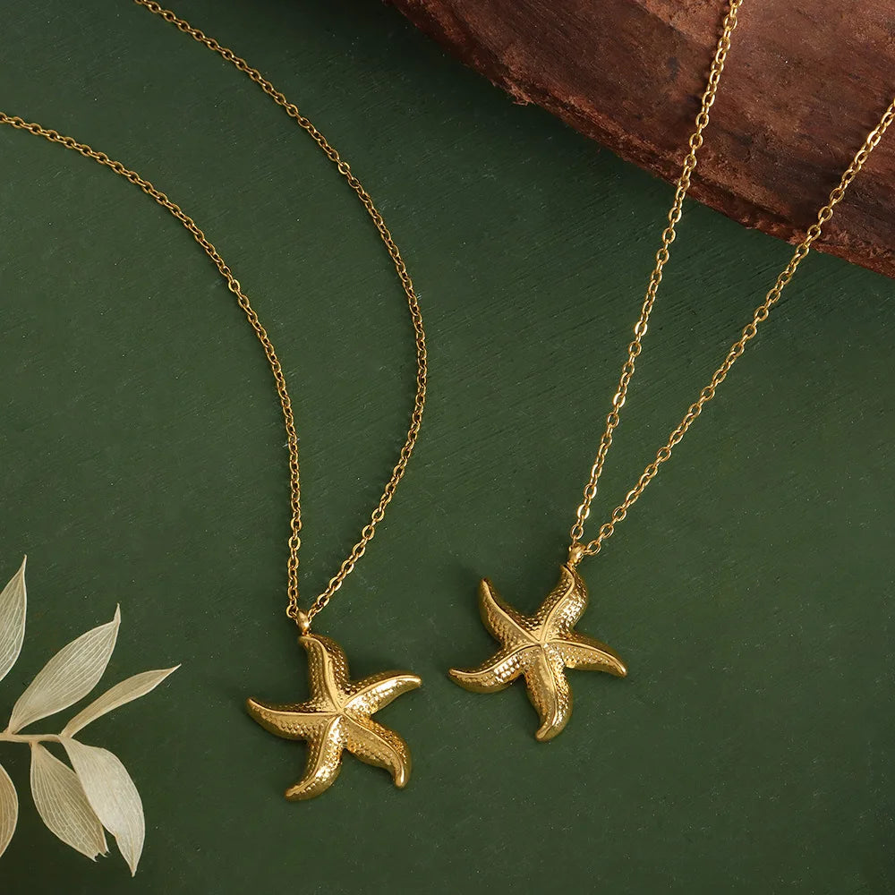 Stainless Steel Star Pendant Necklace