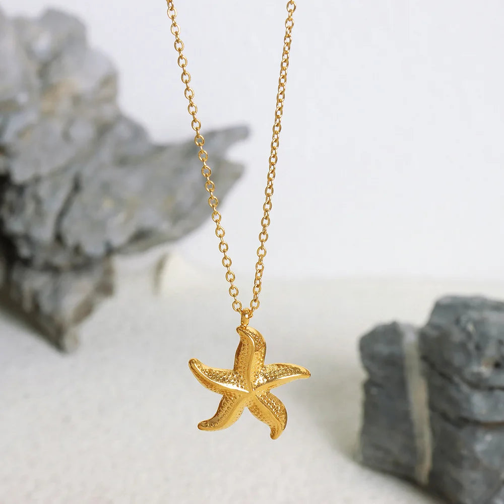 Stainless Steel Star Pendant Necklace