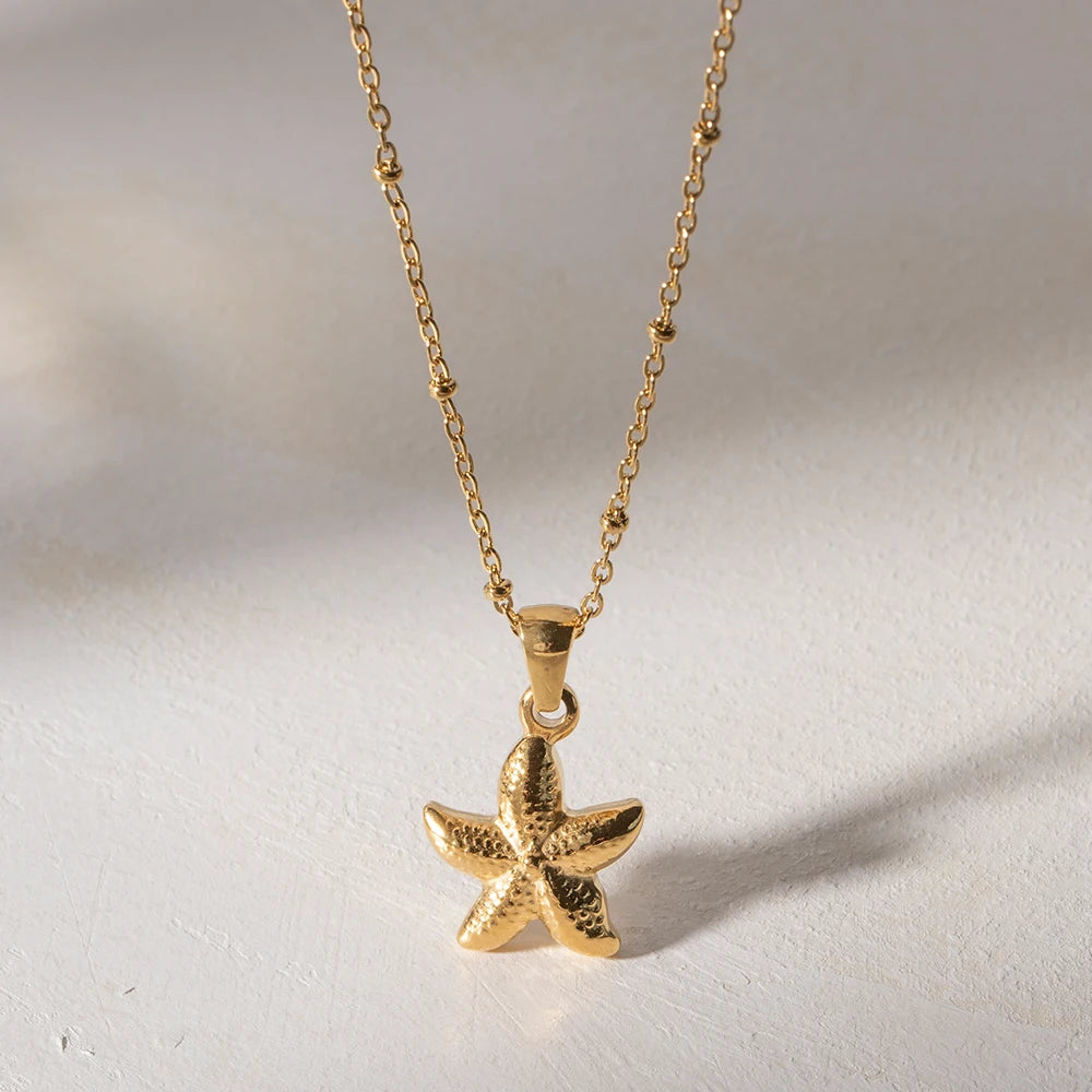 Niche Starfish Pendant Necklace