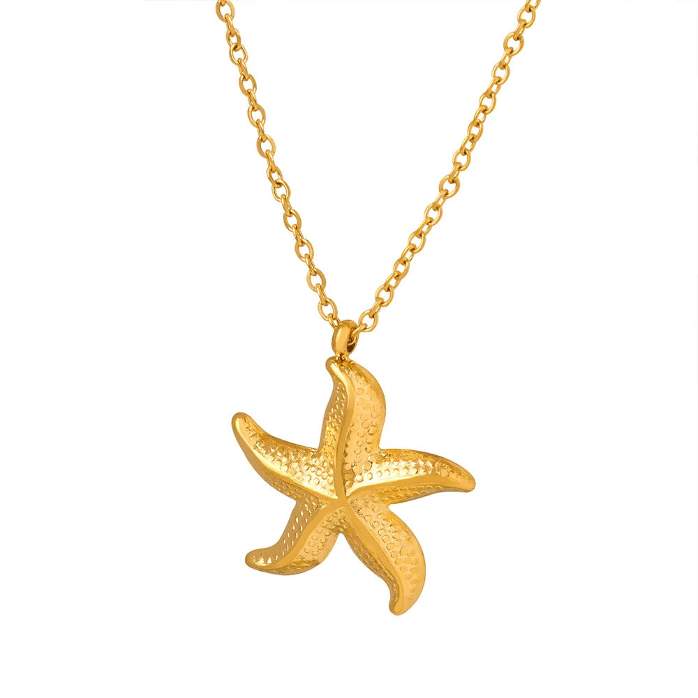 Stainless Steel Star Pendant Necklace