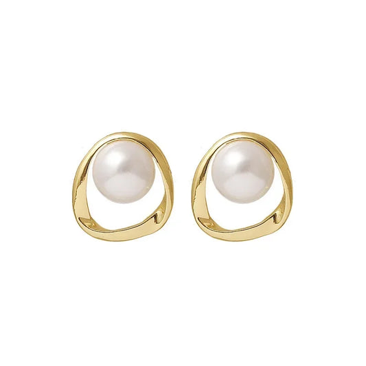 Pearl Earring for Women Gold Color