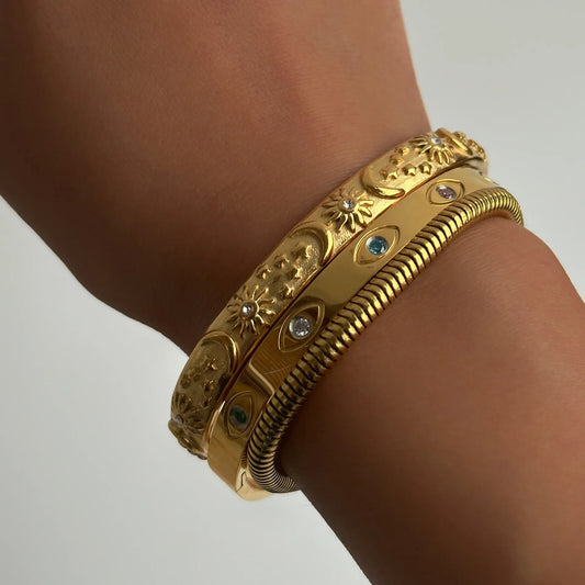 Gold bracelets