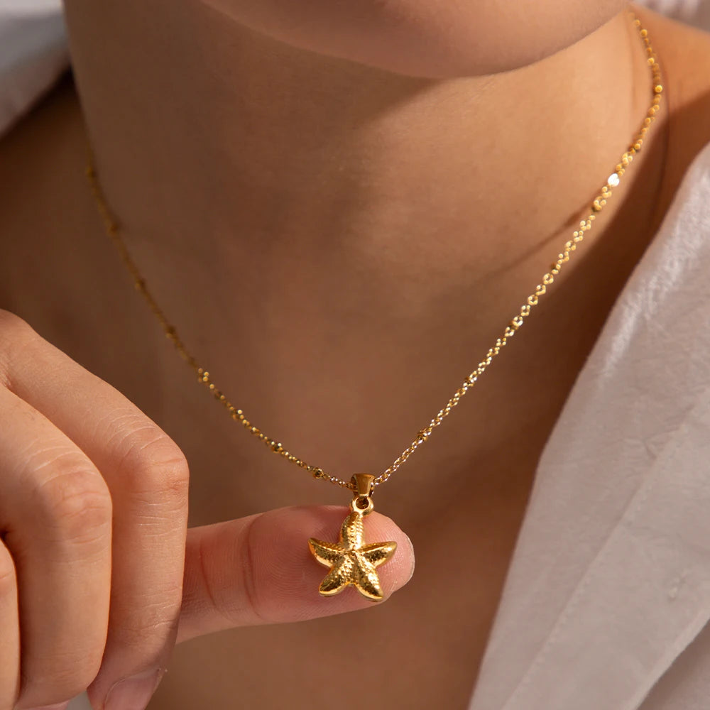 Niche Starfish Pendant Necklace