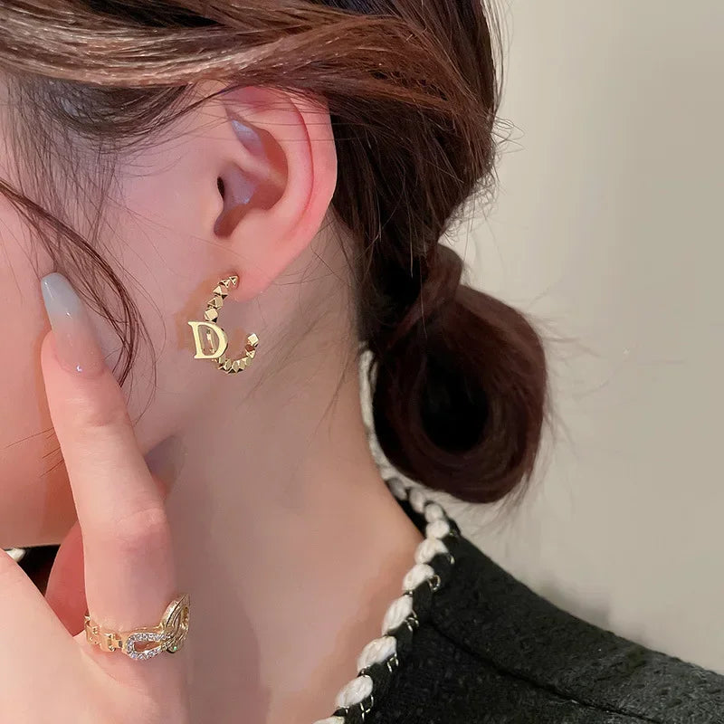 Gold Color Alloy  Earring